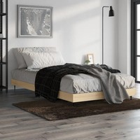 Bettgestell Ohne Matratze Sonoma-Eiche 90X200 Cm Holzwerkstoff