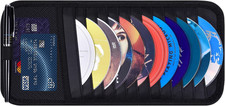 Cd Visor Holder For Car 12 Dvd Sleeves Organizer Disc Storage Case Black