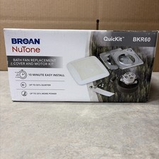 Broan NuTone BKR60 Quickit Bathroom Exhaust Fan Upgrade Kit 60 CFM White