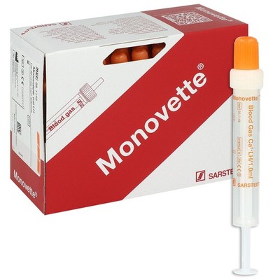 Blutgas-Monovette Calcium-balanciertes Lithium-Heparin - Luer-Anschluss, +kl