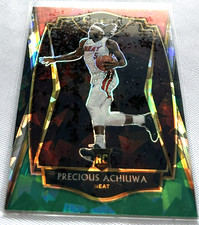 2020-21 Select Basketball Precious Achiuwa Miami Heat Red White & Green Ice RC