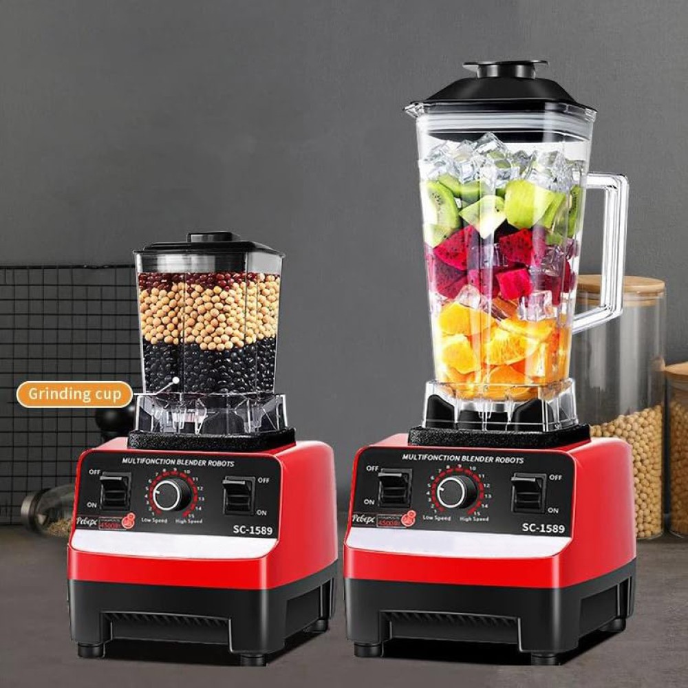 Commercial Blender 2xCups Food Processor Mixer Smoothie Juicer Ice Crusher Home