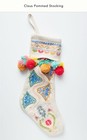 *NWOT* Anthropologie Claus Pommed Christmas Holiday Stocking Glitterville Studio