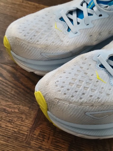 Hoka Clifton 9 Hombre EE. UU. Talla 11 D - Blanco Sombra y Azul - Ver Fotos  - Imagen 10 de 16