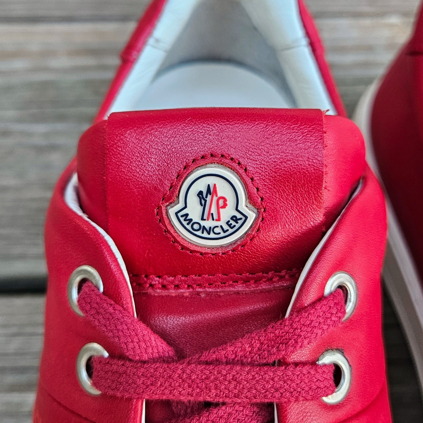 Moncler Vincent Low Top Sneakers Red Size 9 D US $570 thumbnail 9