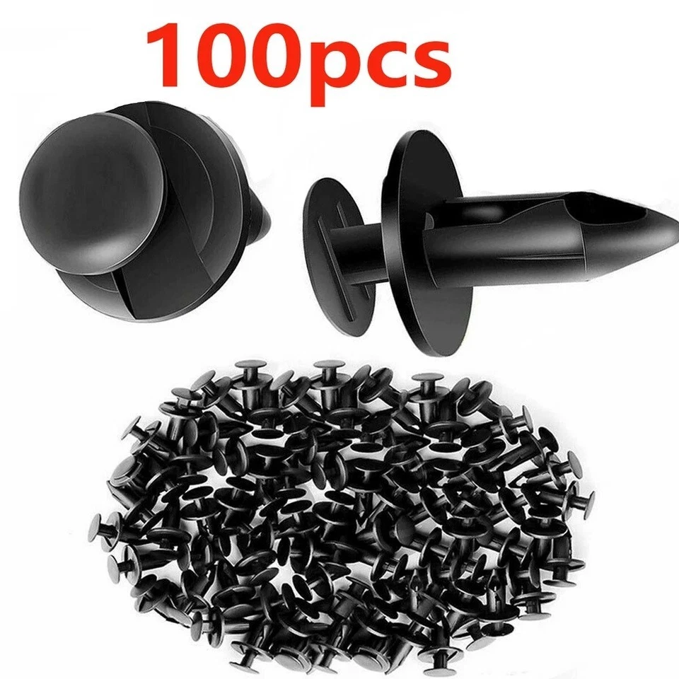 Remaches de carrocería de clips de guardabarros de plástico 100 un. para HONDA Arctic Cat Suzuki Yamaha Foto 3 de 4