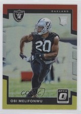 2017 Donruss Optic Rookies Red & Yellow Prizm Obi Melifonwu #141 w5b
