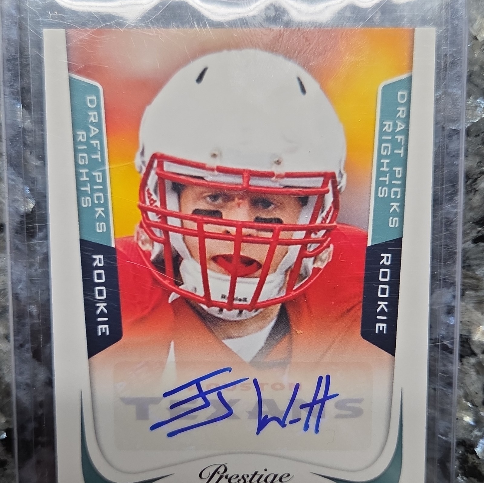 JJ Watt Panini Prestige #244 Draft Picks Rights Autograph