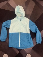 Eddie Bauer Jacket Boys Large 14/16 Windbreaker Colorblock Full Zip Hooded Used