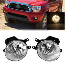 Pair Fog Lights W/ Bulbs For 2012 13 2014-2023 Toyota Tacoma 4Runner Tundra RAV4