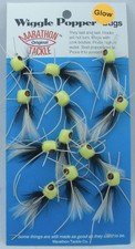 Betts 401-6-6 Marathon Bug Popper Size 6 Luminous White Pack of 12
