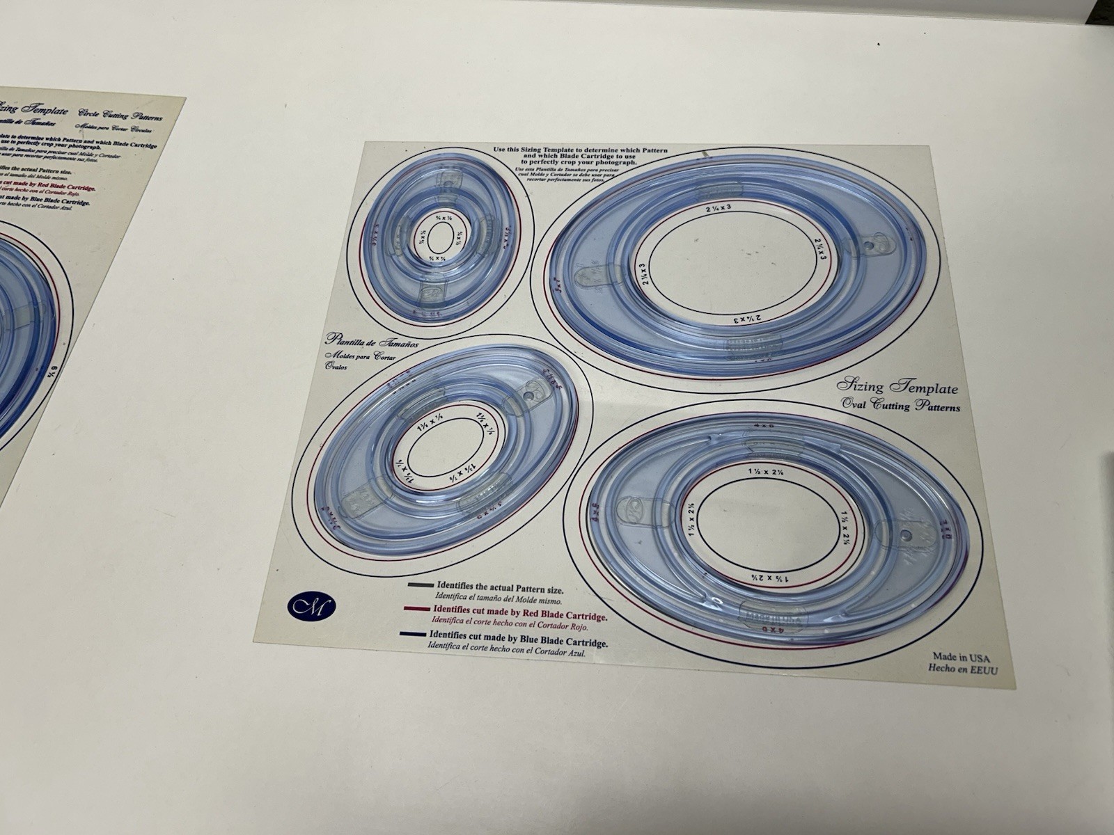 Creative Memories Custom Cutting System Templates Shapes Mat Lot Circles Ovals