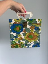 Vintage Floral Retro 45 RPM Record Storage Box
