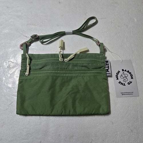 Baboon to the Moon Rectangle Sacoche in Mineral Green