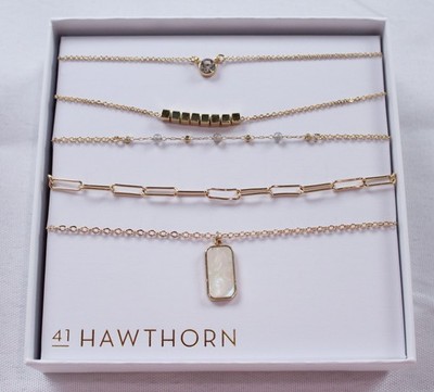 41 Hawthorne Women's Andrea Mixed Necklace Set SV3 Gold-Tone One Size