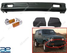 Front Bumper Complete With Lights End Caps For Suzuki Samurai Sj410 Sj413 S2u
