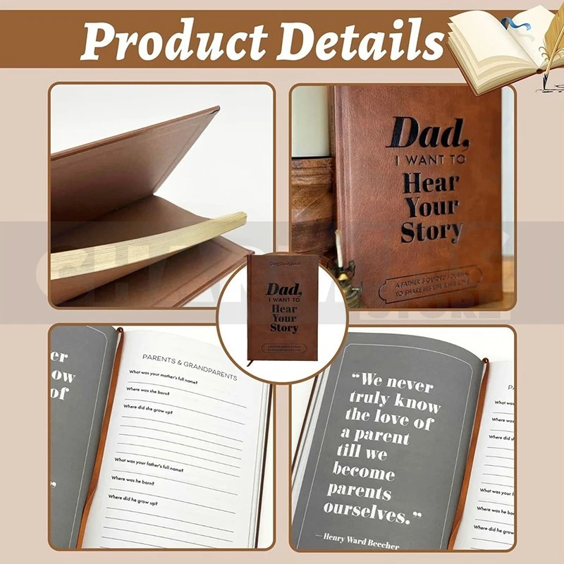 Dad, I Want to Hear Your Story/ Tell Me Your Life Story, Mum Guided Journal Book - image 4 of 4