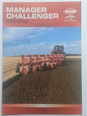 KUHN MANAGER CHALLENGER Aufsattelpflüge Pflug Prospekt 04/2005 Traktor Schlepper