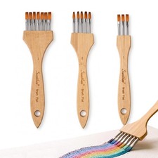 Grainer Brush Set Flat Comb Brushes for Acrylics Oil Watercolor