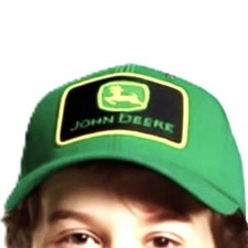 JOHN DEERE Youth Boy's One Size BASEBALL HAT/CAP Green New with Tags