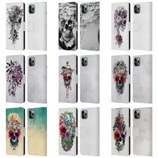 OFFICIAL RIZA PEKER SKULLS 6 LEATHER BOOK WALLET CASE FOR APPLE iPHONE PHONES