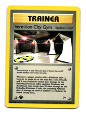 Vermilion City Gym 120/132 Uncommon Gym Heroes Pokemon 1st Edition LP