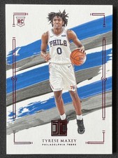 Tyrese Maxey 2020-21 Panini Impeccable Asia Red Base RC #81