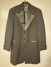 Vintage Raffinati Men  s Black Tuxedo Blazer 38R Made in USA Satin Lapel Jacket