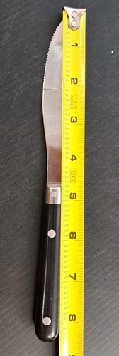 Cubiertos de acero inoxidable con mango negro Somboon Chok 1 cuchillo Tailandia - Imagen 6 de 6