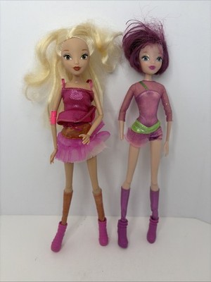 Jakks Pacific Winx Club 2012 Stella & Tecna Believix Fairy Fashion Doll Lot