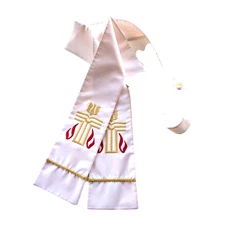 Antique White Religion Preaching Stole Abbott Hall Paraments