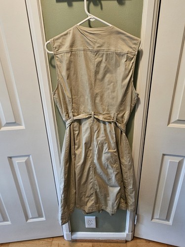 Derek Lam Collective Zip Up Sleeveless Trench Dress Shirt Dress IT 52 US 14 XL - Picture 11 of 12
