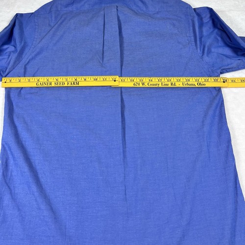 Camisa de vestir Van Heusen para hombre manga larga sin arrugas Oxford 16 32/33 - Imagen 7 de 7
