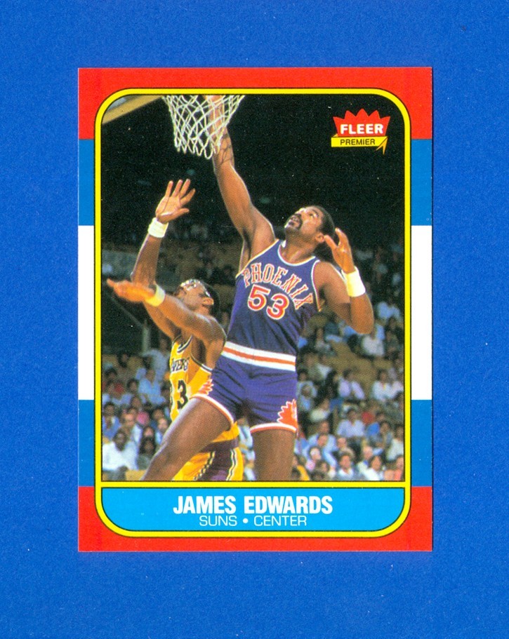 1986/1987 Fleer Basketball#29 James Edwards 86/87 Set Break Card NM/MT Condition