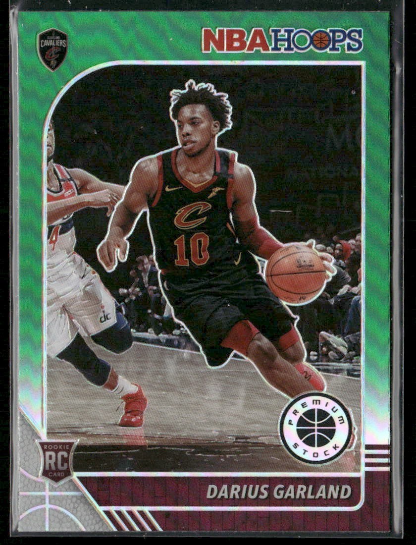 2019-20 Panini NBA Hoops Premium Stock - Darius Garland #251 Green Prizm (RC)