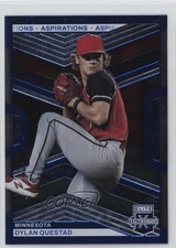 2023 Panini Elite Extra Edition Blue Aspirations 245/349 Dylan Questad #112 0wc9