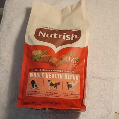 Nutrish Whole Health Blend Dry Dog Food Beef, Pea & Brown Rice Recipe 3.5 lb