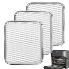 3-Pack Cooking Crisper Trays: Mesh Stainless Steel Replacement Trays Fit Inst...