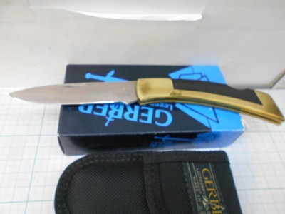Gerber OLD Knife FS2 V Steel Drop Point Brass Discoloration