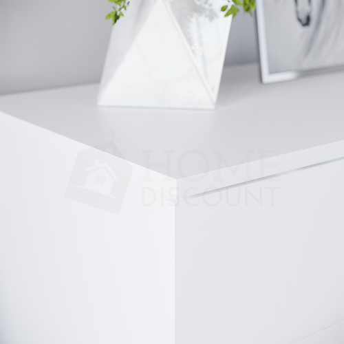 Riano Chest Of Drawers White 5 Drawer Metal Handles Runners Bedroom Furniture - Picture 3 of 8