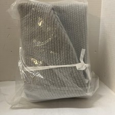 Laundry Basket Curved Cotton Rope Basket With Handles For All Rooms Gray