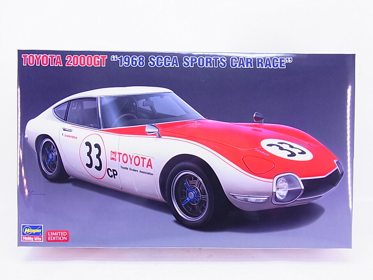 87079 hasegawa 20520 toyota 200gt 1968 scca sports car kit 1:24 new in ovp