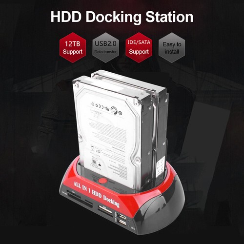 HDD Docking Station Internal Hard Drive Case USB2.0 to 2.5 3.5 inch SATA IDE - Afbeelding 3 van 15