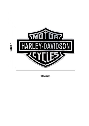 HD Emblèmes badges autocollant stickers metal Reservoir Harley Davidson - Foto 2 di 5