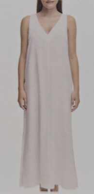 Dkny Ladies Linen Dress White XS:- White, Xs