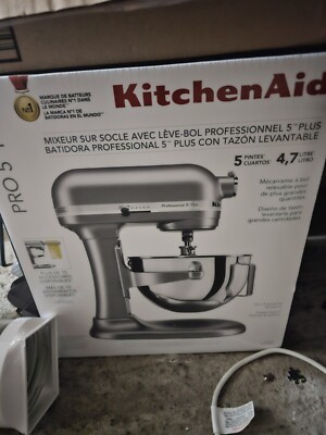 Kitchen Aid Professional 5 Plus 中古完動品 New KitchenAid Pro 5 Plus 5 Quart Bowl Lift Stand Mixer AQUA