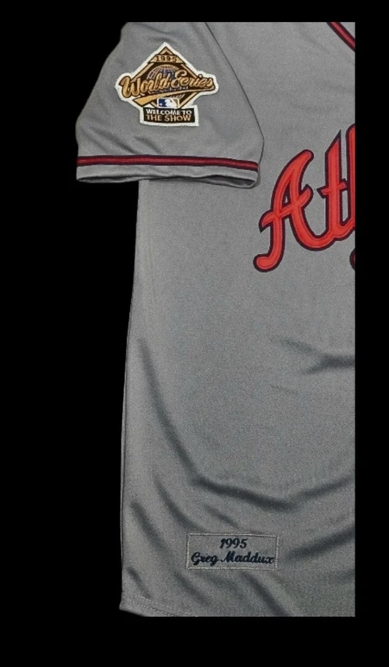 Camiseta Greg Maddux Atlanta Braves 1995 World Series Throwback Costurada NOVA VENDA! - Imagem 4 de 4