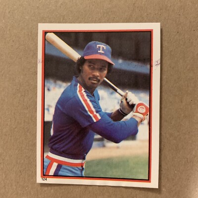 1983 Topps Baseball Sticker George Wright # 124 Texas Rangers Italy ...