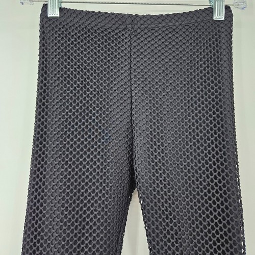 All Saints Mesh Leggings Black Women’s Size 0 Fishnet High Rise Grunge Goth - Picture 4 of 11