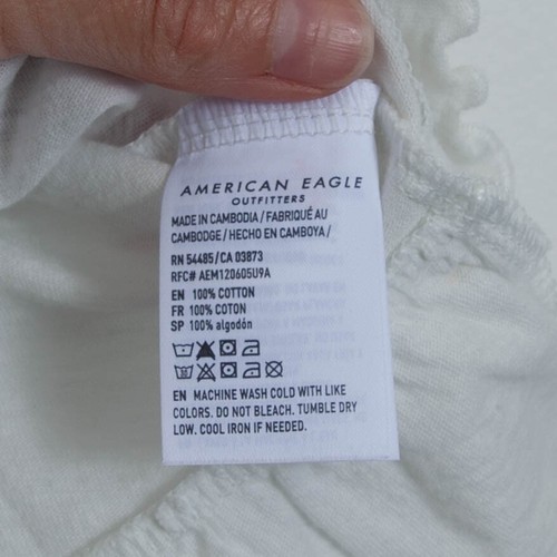American Eagle Ruffle Babydoll Cami Tank Top Size XS NWT - Picture 5 of 7
